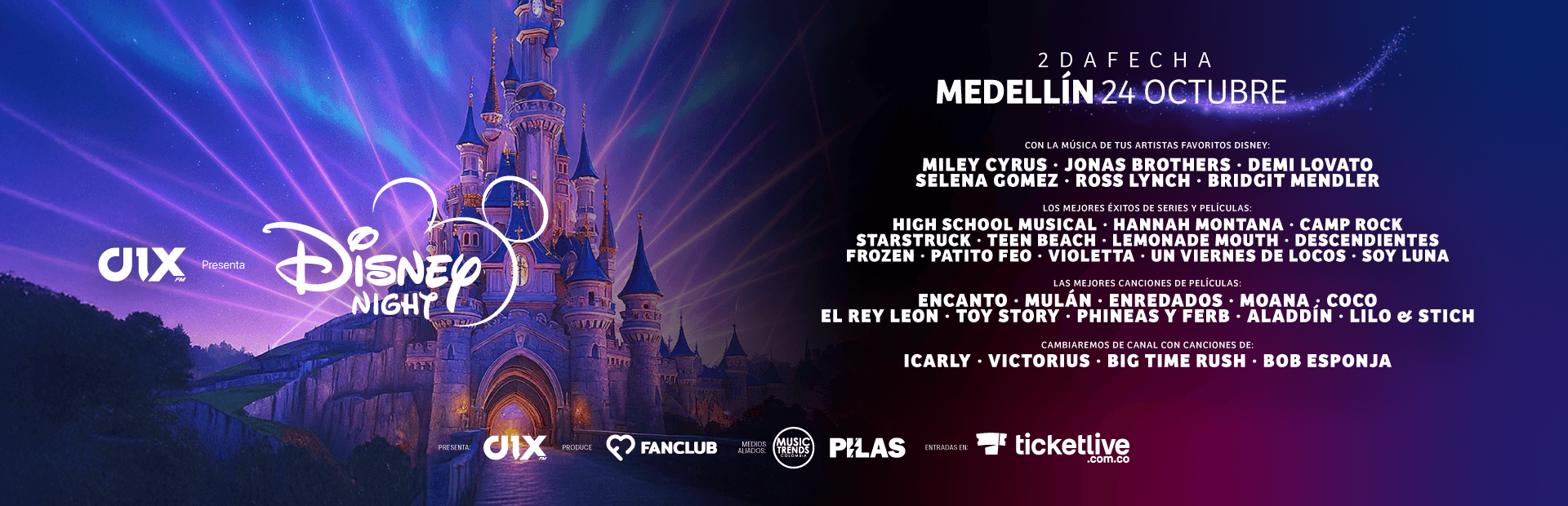 Disney Night 2025 – Medellín (2da Fecha)