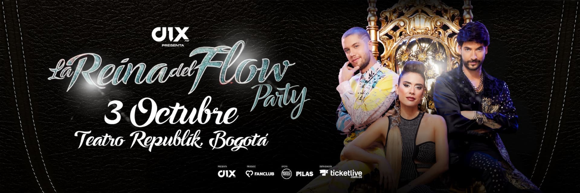 La Reina del Flow Party: 3 octubre 2025, Bogotá