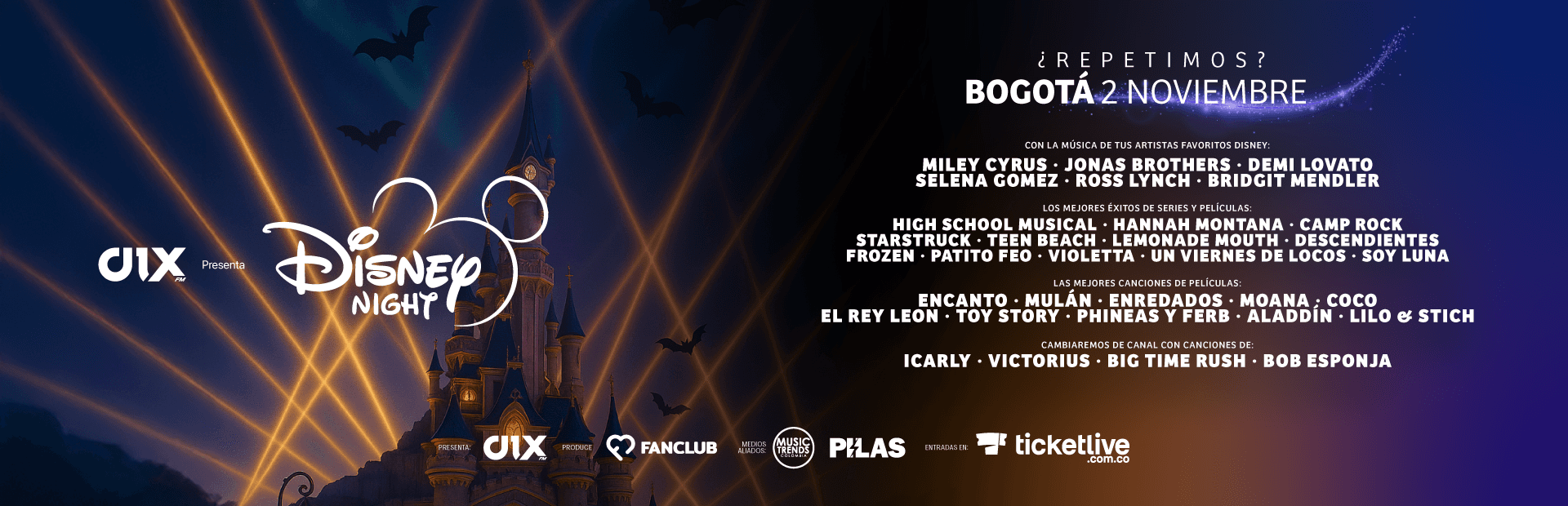 Disney Night Halloween Edition 2025 – Bogotá