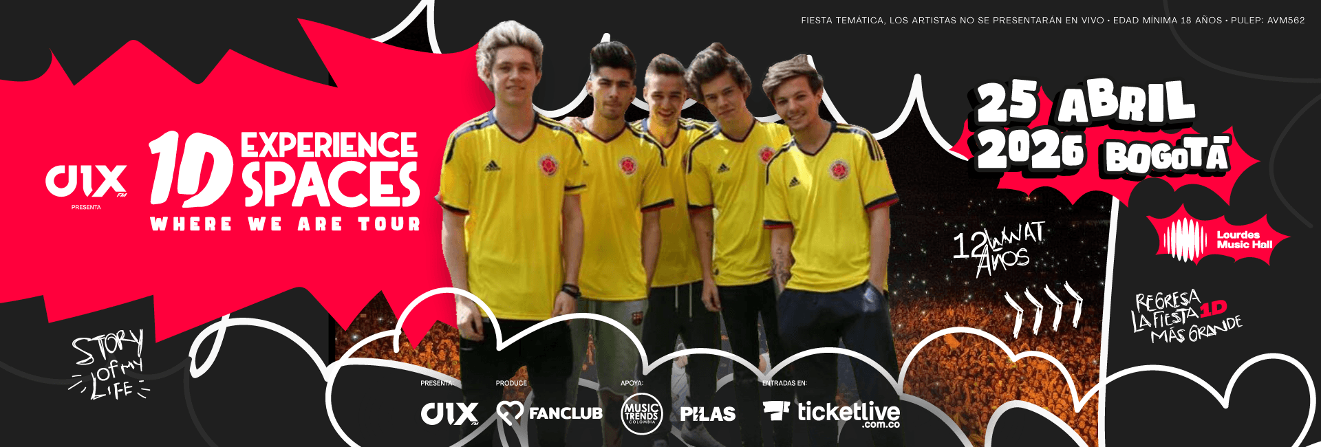 1D Experience Spaces 2026, 25 abril Bogotá