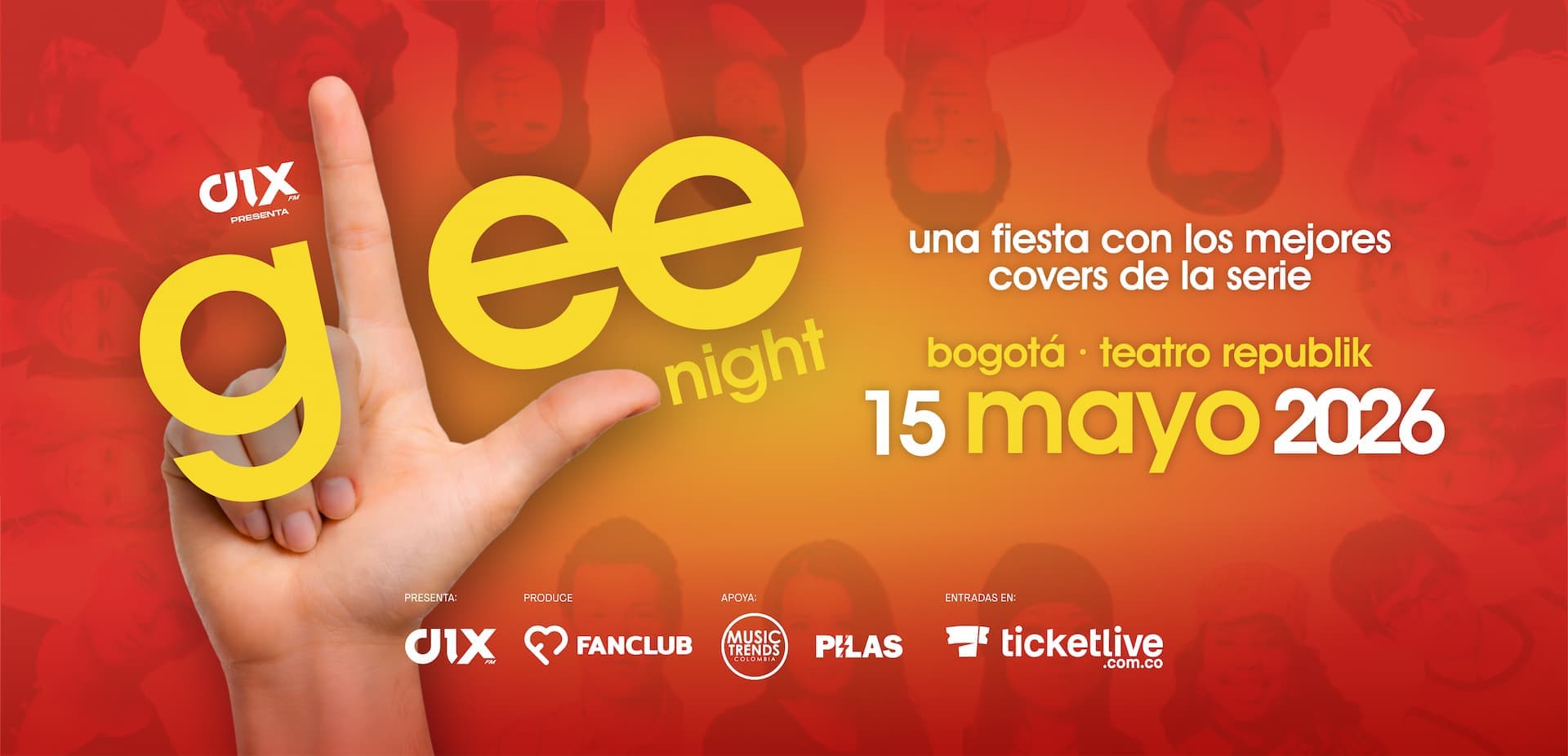 Glee Night 2026, 15 mayo Bogotá