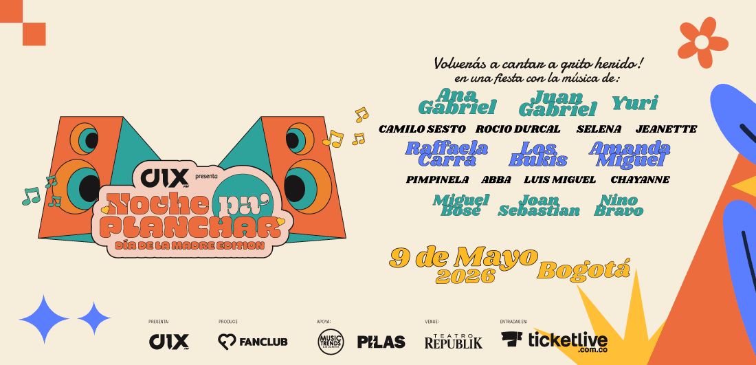 Noche Pa’ Planchar, 9 mayo 2026, Bogotá