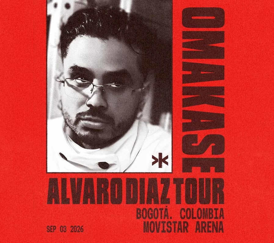 Alvaro Díaz en concierto: 3 septiembre 2026, Bogotá