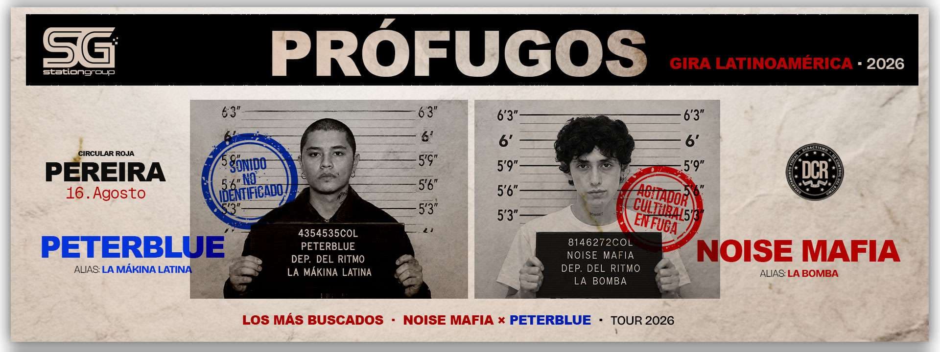 Peter Blue x Noise Mafia: 16 agosto 2026, Pereira