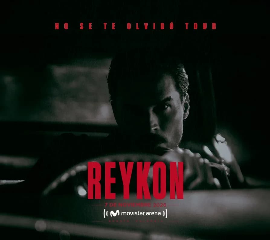 Reykon en concierto: 7 noviembre 2026, Bogotá