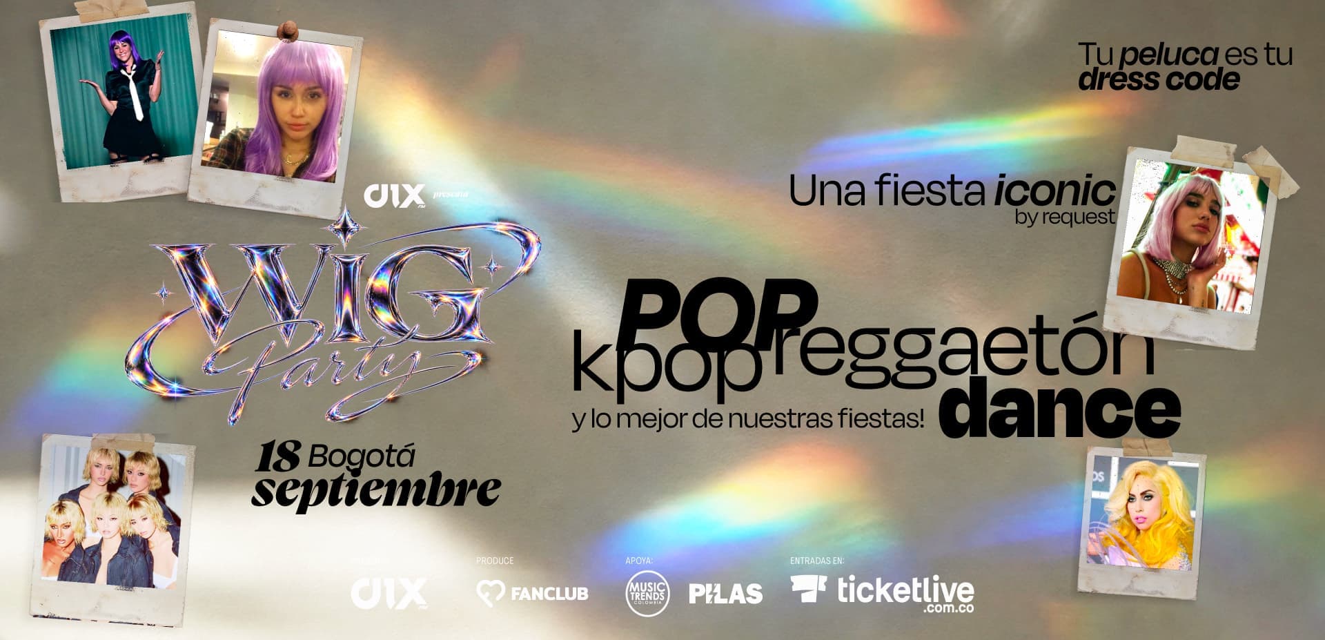 Wig Party 2026: 18 septiembre, Bogotá