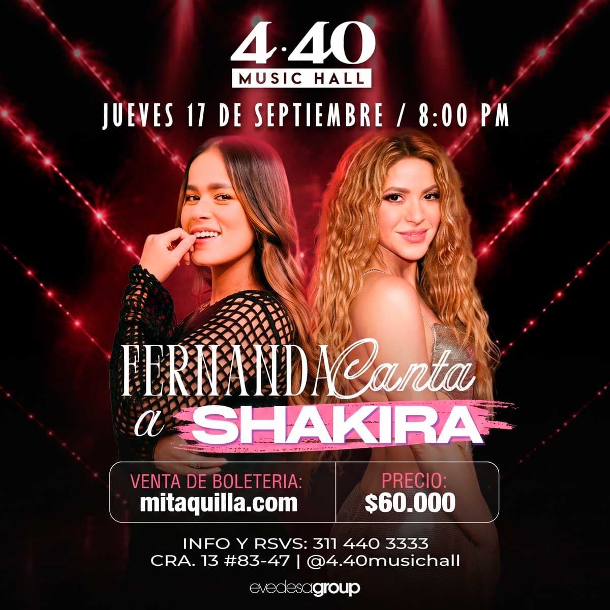 FernandaCanta a Shakira: un homenaje - Bogotá